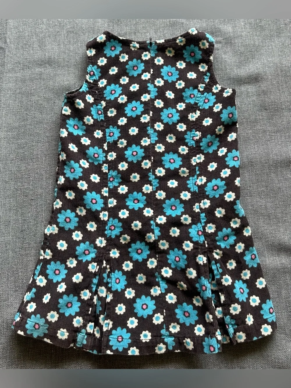 Girl’s Mini Boden Corduroy Floral Dress
